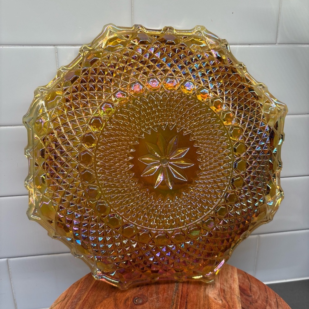 Imperial Marigold Luster Plate